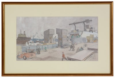 Lot 636 - Norman Stansfield Cornish - watercolour