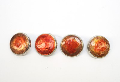 Lot 210 - Four Liberty & Co silver and enamel buttons