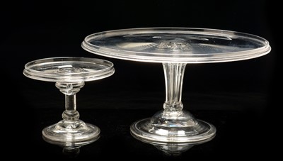 Lot 567 - Two Georgian glass tazzas