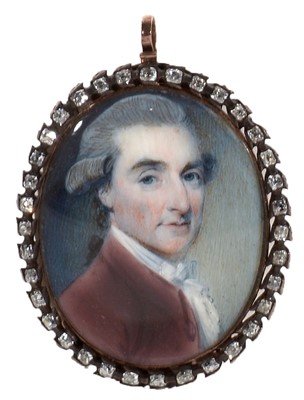 Lot 333 - A Follower of Richard Cosway - miniature.