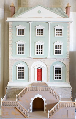 Lot 960 - A four-storey Georgian style doll's house.
