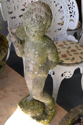 Lot 160 - 20th Century composite stone garden statue.