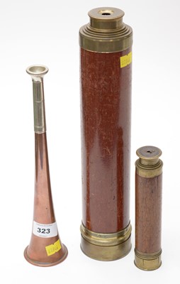 Lot 323 - Dolland, London. a 19th Century five draw telescope, together with another