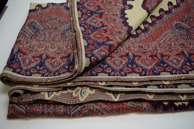 Lot 489 - Pair of Mulberry paisley pattern throws.