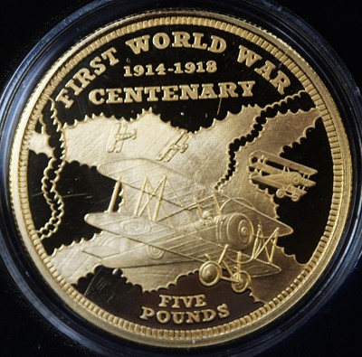 Lot 2 - The Centenary of the First World War three coin gold set