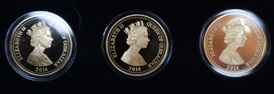 Lot 2 - The Centenary of the First World War three coin gold set
