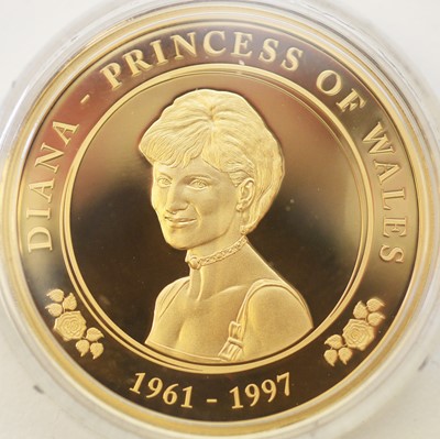 Lot 14 - Princess Diana 20th Anniversary gold $100 proof coin