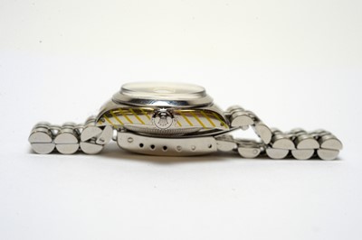 Lot 123 - A ladies steel cased Rolex Oyster Perpetual Date wristwatch