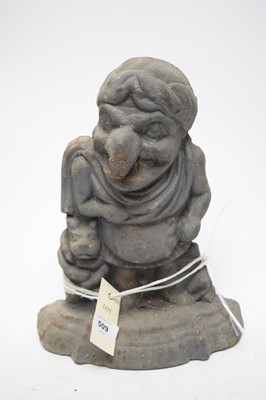 Lot 509 - Late 19th C doorstop in the form of Punch.