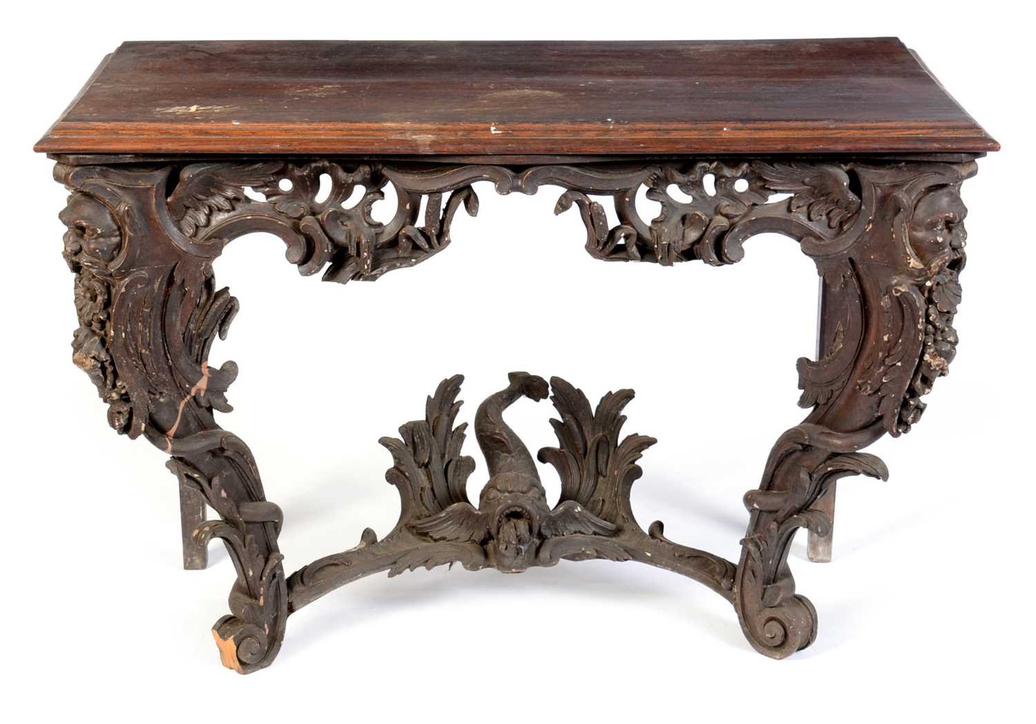 Lot 637 - 18th Century and later console table