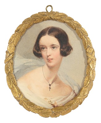 Lot 88 - British School, 19th Century - Portrait miniature