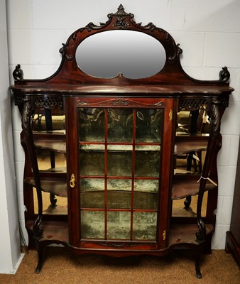 Lot 131 - Early 20th C mahogany chiffonier.