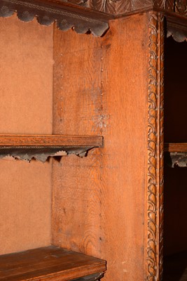 Lot 640 - Victorian oak open bookcase