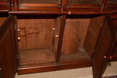 Lot 644 - Victorian mahogany breakfront bookcase