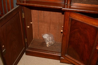 Lot 644 - Victorian mahogany breakfront bookcase