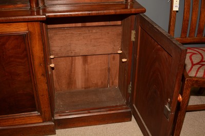 Lot 644 - Victorian mahogany breakfront bookcase