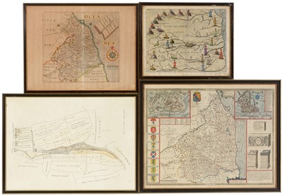 Lot 17 - After John Speede - hand0-coloured engravings