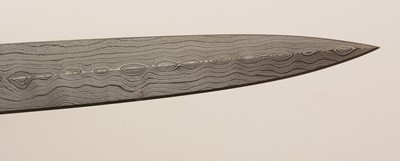 Lot 1085 - 20th Century Damascus Commando style knife