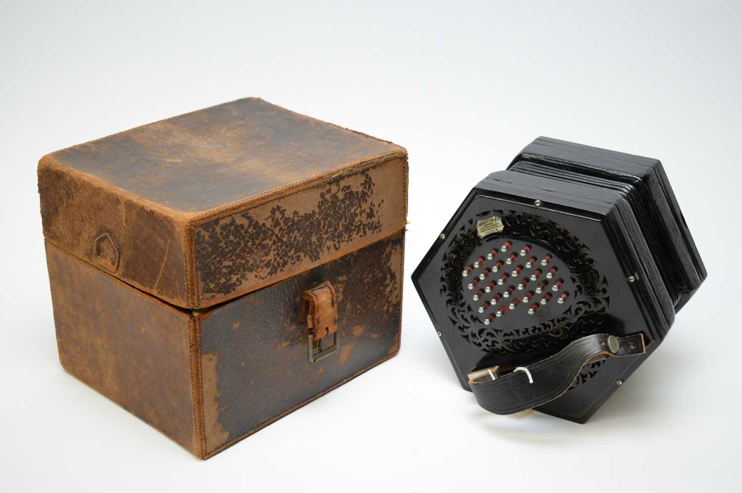 Lot 267 - Wheatstone 57 Key MacCann duet Concertina