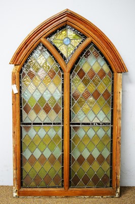 Lot 16 - A Gothic style stained glass window