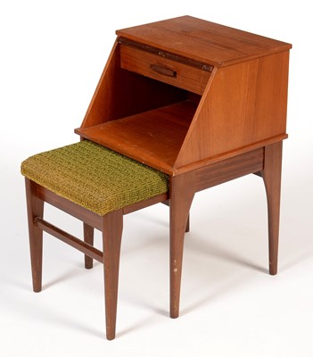 Lot 849 - Chippy Heath: a teak telephone seat.