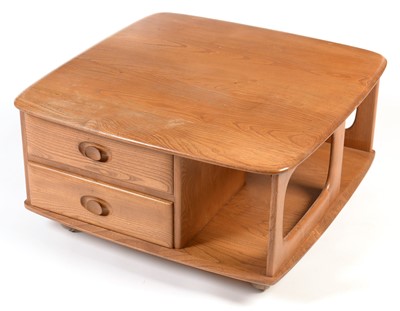 Lot 852 - Ercol: a Model No. 735 elm 'Pandora' coffee table.