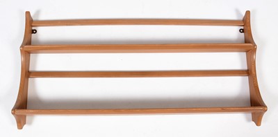 Lot 858 - Ercol: an elm No. 268 plate rack.