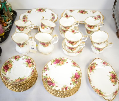 Lot 511 - Twelve place Royal Albert tea services.
