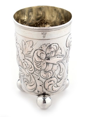 Lot 208 - A German silver beaker
