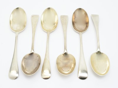 Lot 169 - A set of six Victorian silver dessert spoons