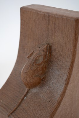 Lot 772 - A pair of Robert Thompson 'Mouseman' oak Bookends.