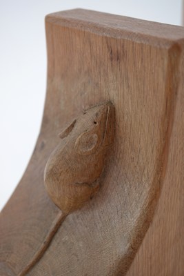 Lot 772 - A pair of Robert Thompson 'Mouseman' oak Bookends.