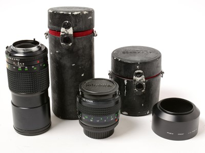Lot 1361 - Minolta Rokkor MD 85mm and 200mm lenses.