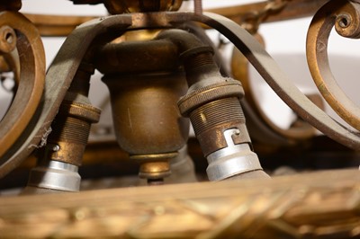 Lot 1343 - RMS Olympic - early 20th Century gilt metal ceiling light