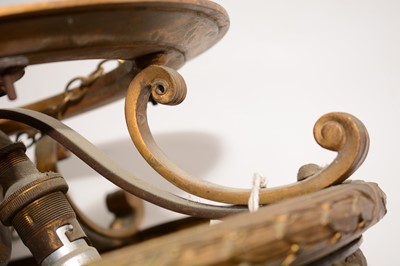 Lot 1343 - RMS Olympic - early 20th Century gilt metal ceiling light