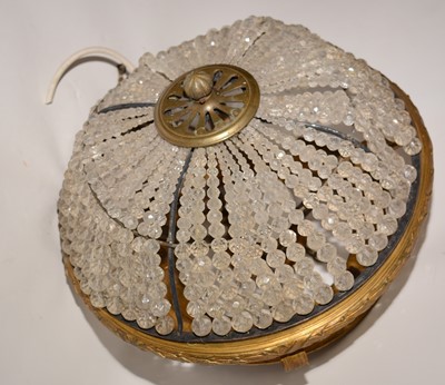 Lot 1343 - RMS Olympic - early 20th Century gilt metal ceiling light