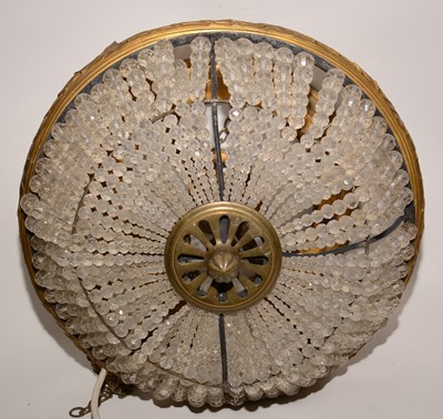 Lot 1343 - RMS Olympic - early 20th Century gilt metal ceiling light