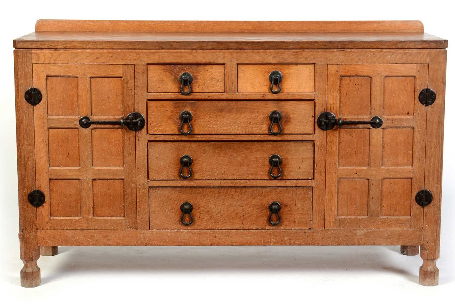 Lot 603 - Robert 'Mouseman' Thompson of Kilburn: an oak mid Century sideboard