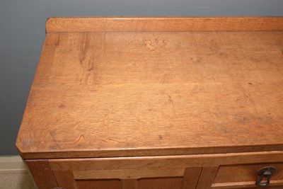 Lot 603 - Robert 'Mouseman' Thompson of Kilburn: an oak mid Century sideboard