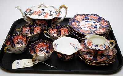 Lot 384 - Wileman/Foley china part tea set.