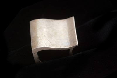 Lot 735 - Nanna Ditzel for Georg Jensen: sterling silver surf ring