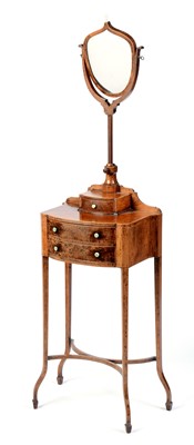 Lot 686 - Edwardian mahogany shaving stand