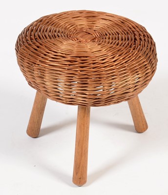 Lot 882 - Tony Paul: an ash milking stool.