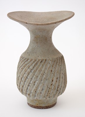 Lot 710 - Lucie Rie: olive Stoneware vase