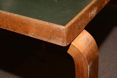 Lot 75 - Alvar Aalto for Finmar Ltd, a birch and plywood dining table