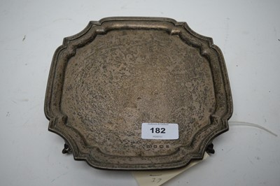 Lot 182 - A silver waiter