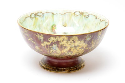 Lot 341 - Wedgwood Fairyland Lustre punch bowl