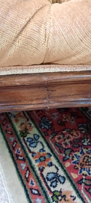 Lot 687 - Victorian rosewood framed conversation seat
