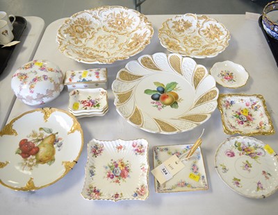 Lot 324 - A selection of ceramics including Meissen and Royal Crown Derby.