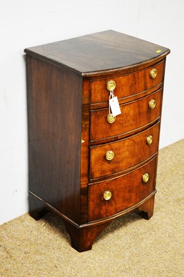 Lot 65 - 20th C mahogany bowfront chest